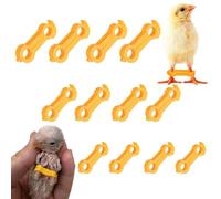 Pack of 12 Baby Chick Leg Braces, Chick Legs Correction, Spreader Leg Bouncy Clip, Poultry Leg Bands, Chicken Leg Support Band, Alignment Clip for Newborn Birds, Chick Accessories (4 mm, 5 mm, 6 mm)