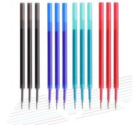 Pack of 12 Ballpoint Pen Refills 0.5 mm Thermal Ink, Erasable Refills, Compatible with Legami Ball and Other Brands, Erasable Ink Roll, Environmentally Friendly Cartridges for School and Office