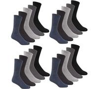 Pack Of 12 Big Foot Cotton Rich Socks Unisex Thick Comfy Cosy Loose On Top 11-14