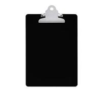 Pack of 12 Black A5 Clipboards with Butterfly Clip with Ruled Side - Clip Board - Office and School Supplies
