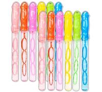 Pack of 12 Bubble Swords - Giant Bubble Wands for Kids - Assorted Colours - Bubbles Solution Included - Ideal Party Bag Fillers - Summer Fun Toy Sword for Children Age 3+ - Bulk Multipack