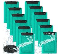 Pack of 12 Carbon Filter Cartridges for Tetra EasyCrystal Filter Set C250/300, Replacement Filter Pads with Active Carbon and Zeolite, Aquarium Replacement Filter Pads for Quick and Clean Filters