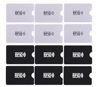 Pack of 12 Card Sleeves, NFC Protective Covers, Credit Card Case, EC Card Case for Bank Cards, RFID Blocker Protective Case, EC Card Protective Case, Security Against Data Theft Card Case and EC Cards