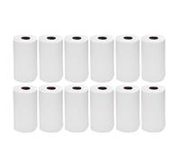 Pack of 12 - Centrefeed Kitchen Rolls - 40 GSM White Hand Kitchen Towels 2 Ply Embossed Wiping Tissue Paper Rolls Strong Absorbent Towels Cleaning Wipe Commercial Home Use (200 Sheets Roll)