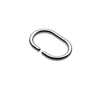 Pack Of 12 Chrome Shower Curtain C-rings - Croydex Ring Clear Rods 29mm Crings - shower curtain croydex chrome pack 12 ring clear rods 29mm crings