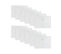 Pack of 12 Clear Janrax A3 Wallets - Strong Polypropylene Document Folders with Press-Stud Fastening, Holds 150 Sheets