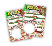 Pack of 12 - Create Your Own Pizza Recipe Challenge - Interactive Party Favours