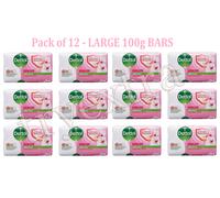 PACK OF 12-Dettol Skincare Antibacterial Soap Hand & Body Wash- LARGE 100g BARS