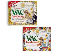 Pack of 12 Disc Vac Air Freshener Vacuum Cleaner Air Fresheners for Pet Lovers - Suitable for All Types of Vacuum Cleaners Hoover Disc Home Office Cleaning (Spring + Summer Mix)