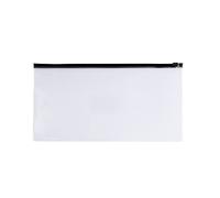 Pack of 12 DL Clear Zippy Bags with Black Zip