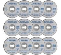 Pack of 12 Dremel SC456 S456 EZ SpeedClic 38mm Metal Cutting Wheels
