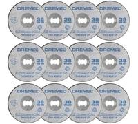 Pack of 12 Dremel SC456 S456 EZ SpeedClic 38mm Metal Cutting Wheels