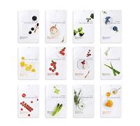 [Pack of 12] EUNYUL Daily Care Korean Facial Mask (12 Types) Natural Ingredients & Moisturizing