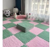 Pack of 12 EVA Foam Puzzle Mat Multicolor 30x30 cm(White)