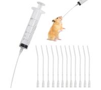 Pack of 12 Feeding Tubes for Young Birds, 20 ml Syringe, Feeding Tool for Young Birds That, Syringes Are Equipped with a Hose That Allows Precise Dosage of Milk