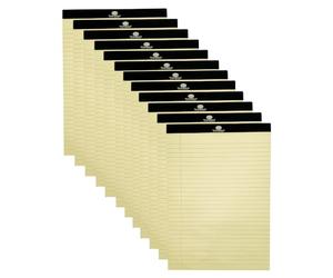 - Pack of 12, Feint Ruled, Hard Back, Double-Sided Printing - Professional Notepads for Business, Study & Academic Use