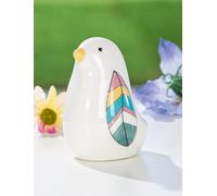 Pack of 12 Figures, Bird, Porcelain, White, PU 12, L. 5 cm, W. 5 cm, H. 7 cm