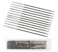 Pack of 12 Files for Chainsaw, 4mm Round File, Steel Alloy Chainsaw Files, Chain File for Saw Chains 1/4" and 3/8" P 1.3mm, Chainsaw Tool for Sharpening