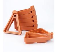 Pack of 12 Flower Plant Pot Feet, Invisible Flower Pot Risers Pot Lifter Supports, Flower Pot Rack for Indoor and Outdoor Plant Pots, Terra Cotta Pot Toes for Indoor and Outdoor Plant Pots(Brown)