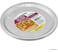 Pack Of 12 Foil Pizza Platters Disposable Pizza Trays Large Round Plate Pan Suitable For Fridge Freezer & Oven Baking