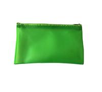 Pack of 12 Frosted Green 8x5" Pencil Cases