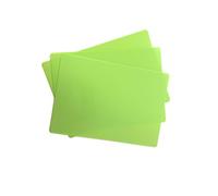 Pack of 12 Green Coloured A5 Whiteboards - Dry Erase Flexible Writing Board - Double Sided - 148 x 210mm