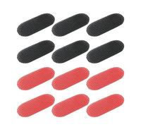 Pack of 12 Hair Fixation Stickers, Stickers for Broken Hair, Hair Clips for Bangs, Hair Separators, Hair Styling Stickers, Hair Cutting Tools, Hairdressing Accessories (Black, Red)