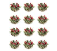 Pack of 12 Handcrafted Christmas Candle Holders | Christmas Table Centrepiece Decorations | Christmas Tealight Holder Centrepiece For Dining Table