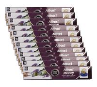 (Pack of 12) Heera Agarbatti Attract Money 15stk, Natural Air Freshener, Premium Indian Aroma Incense Stick