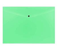 Pack of 12 Janrax A3 Green Document Wallets - Button Stud Folder