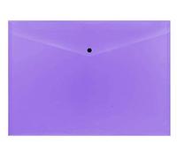 Pack of 12 Janrax A3 Purple Document Wallets - Button Stud Folder