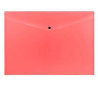 Pack of 12 Janrax A3 Red Document Wallets - Button Stud Folder