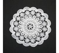 Pack of 12 Lace Round Embroidered Table Runners, Handmade Laced White Lace Small Crochet Table Runner Coasters Crochet Lace Doilies Place Mat for Kitchen, Dining Room, Dream Catcher Decoration 15 cm