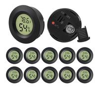 Pack of 12 LCD Digital Thermometer Hygrometer, Hygrometer, Hygrometer, Indoor Humidity Meter, Indoor Thermometer, Temperature Humidity Meter for Greenhouse Cellar