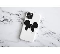 Pack of 12 Mouse Face Magic Castle Kingdom Sticker Decals in a Variety of Colours and Sizes (Black, 5cm x 4cm)