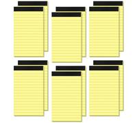 Pack of 12 Notepad Small A7 To Do Lists Pad Yellow A7 Notes Lined Pad 30 Sheets per Writing Pad Small Notepads A7 Lined Writing Pad Small Notepad A7 Replacement Pads for Work