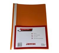 Pack of 12 Orange A4 Project Folders by Janrax