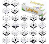 Pack of 12 Patience Games for Children, Mini Patience Games, Patience Games with Balls, Party Bags, Children's Birthday Party for Children from 3-9 Years and Adults, Skill Game, Thinking Game, Give