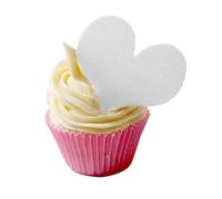 Pack of 12 Perfectly Cut White Flavoured Sweethearts by CDA Products 201-291