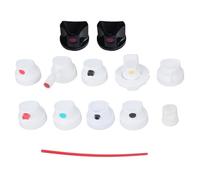 Pack of 12 Permanent Sprinkle Can Nozzles with 10 Measurements for Multiple Sprinkle Designs and Global Paintcan Agreement Different Measurements Designs Nozzles