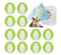 Pack of 12 Pet Hair Remover Washing Machine, Lint Balls Washing Machine, Hair Remover Pet Hair, Hair Catcher for Tumble Dryer, Reusable Lint Balls for Dog Hair Remover, Cat Hair