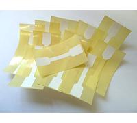 Pack of 12, Plain Dumbell Seal Labels, Tamper Evident Labels, Stickers Break Up On Attempted Removal