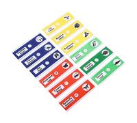 Pack of 12 Plastic Prepared Microscope Slides of Insects and Plants as a Biological Sample for Microscopy at School, Laboratory or for Hobbyists (Mixed Colours)
