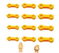 Pack of 12 Poultry Leg Bands, Spreader Legs Chicks, Leg Bands for Chic, Chick Splayleg Hobble Brace, Chick Leg Hobbles, for Newborns, Chicks, Quails, Ducks, Bird Parrots from 1 to