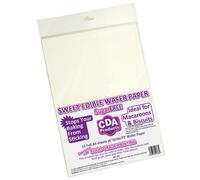 Pack of 12 Premium Full A4 Sized Sweet Vanilla Flavoured White Edible Wafer