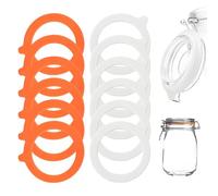 Pack of 12 Preserving Rubber Rings, Silicone Weck Rubber Rings, 95 x 73 mm Replacement Jars, Preserving Jar Lids for Preserving Jars, Durable Preserving Jars, Preserving Rings, Sealing Rings for