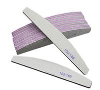 Pack of 12 Professional Nail Files Double Sided Emery Board for Nails 100/180 Grit Washable Nail File, Fingernail Buffering Files Manicure Tools Nail Styling Tools Grooming Tools