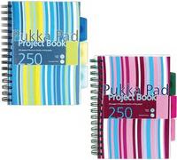 Pack of 12 - Pukka A5 Project Polyprop Notebook (Assorted Colours)