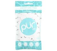 PUR Gum | Sugar Free Chewing Gum | Made with Xylitol | Vegan, Aspartame Free, Gluten Free & Keto Friendly | Natural Wintergreen Flavoured Gum, 55 Pieces (Pack of 1)