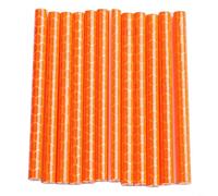 Pack of 12 Reflective Spoke Light Clips for Bicycle Wheels Increases Peripheral Detection by Drivers During Low Light Commuting (Orange)